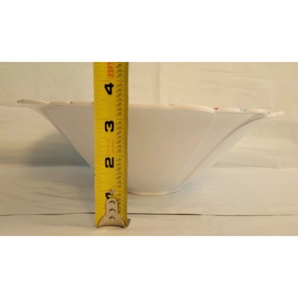 4pc Rachel Zoe Nesting Bowls Melamine Flower Bloom Multicolor Serving Spring Set - Picture 10 of 12